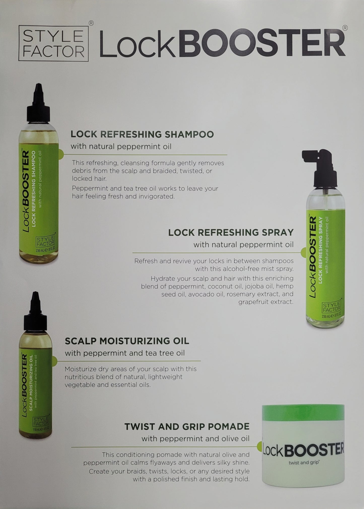 "Sulfate Free" Lock Booster Refreshing(Scalp Care Product) 12pcs/box MSRP
